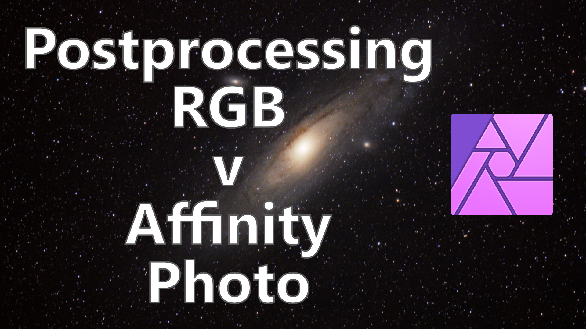 Astrofoto postprocessing v Affinity Photo - Natural colors